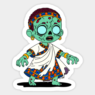 Cute Congolese Zombie Sticker